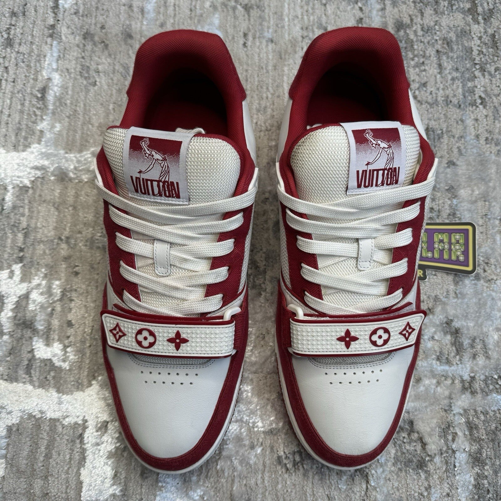Louis Vuitton Strap Trainer Low ‘red White’ Sz- 9.5LV/10.5M