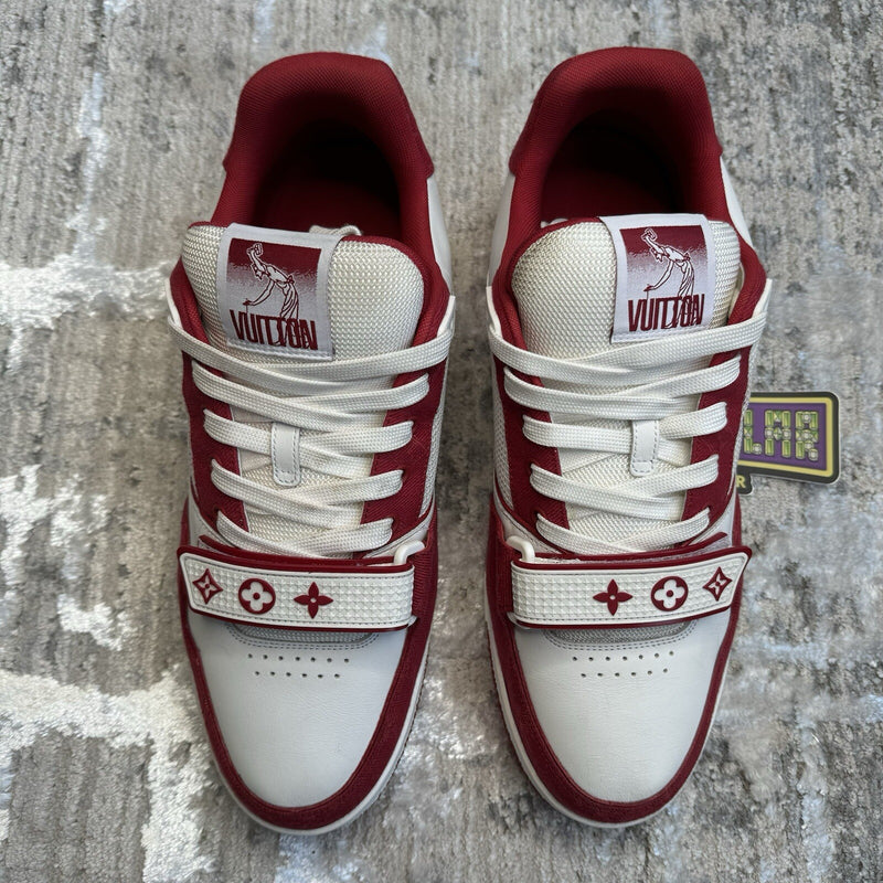 Louis Vuitton Strap Trainer Low ‘red White’ Sz- 9.5LV/10.5M