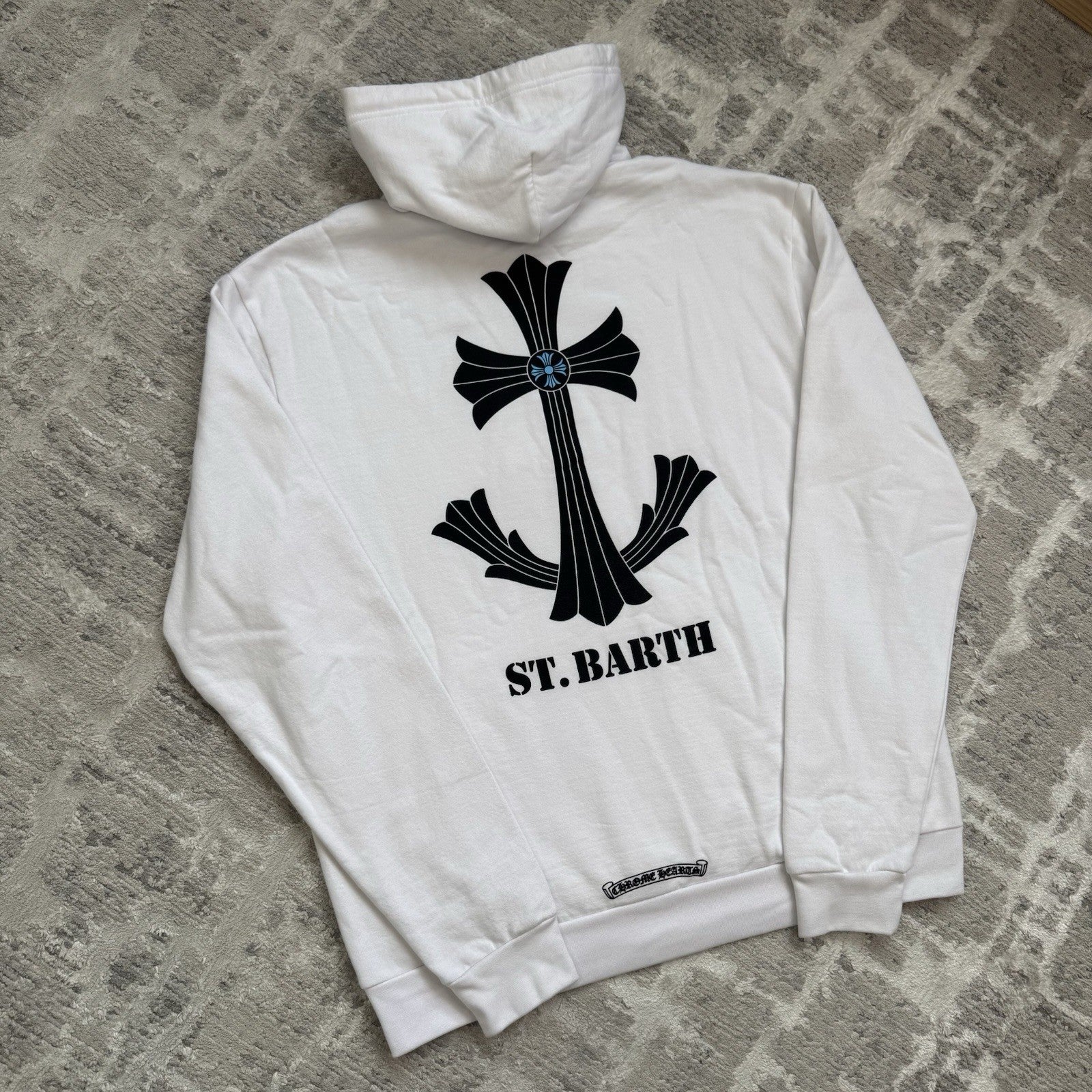 Chrome Hearts St Barth Exclusive Cross Pullover Hoodie 
