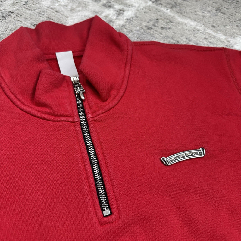 Chrome Hearts King Taco Triple Cross Embroidered Quarter Zip 