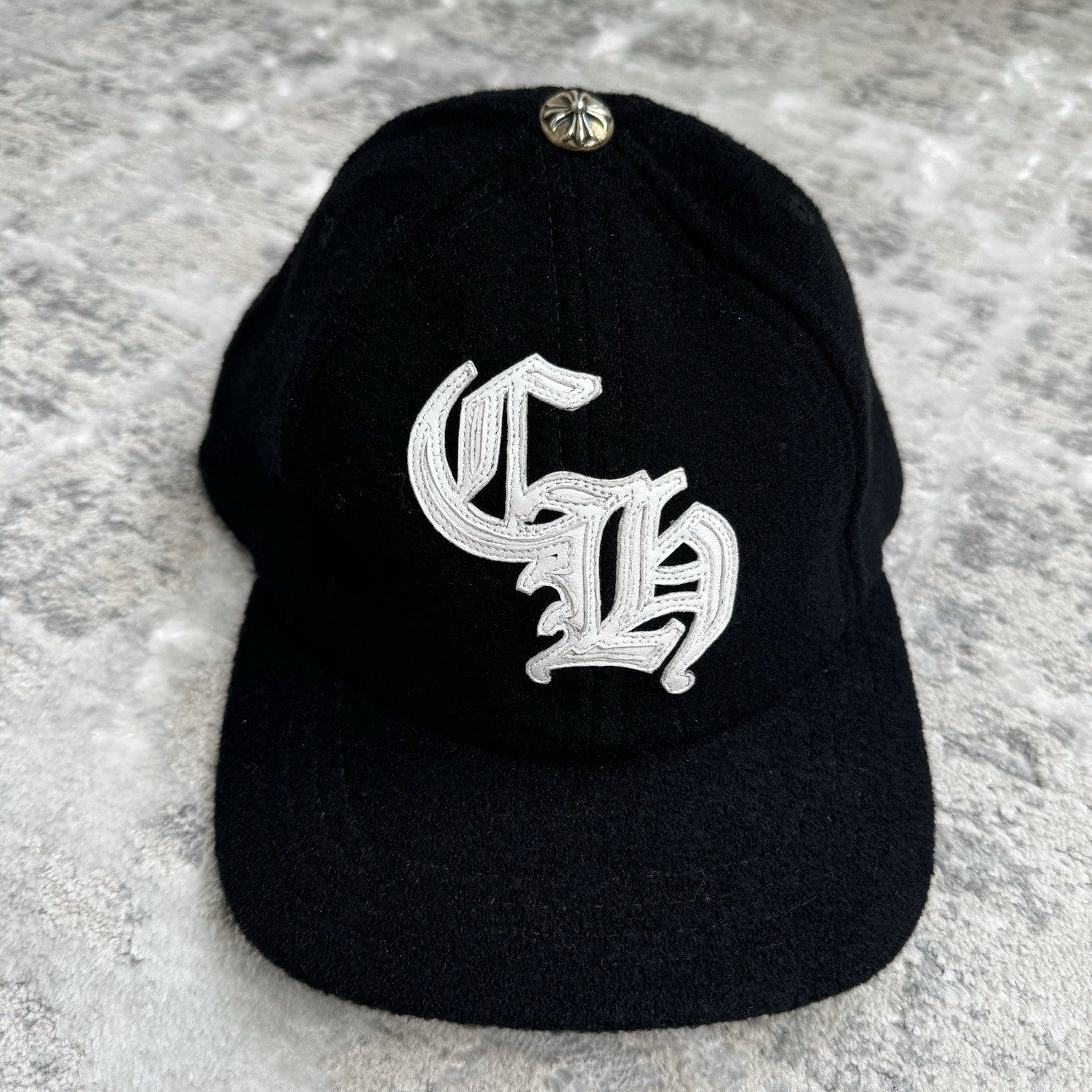 Chrome Hearts Wool Leather Strap Hat ‘black’ 