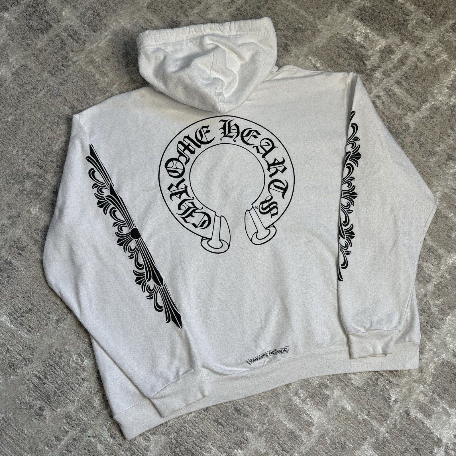 Chrome Hearts Floral Horseshoe Pullover Hoodie 