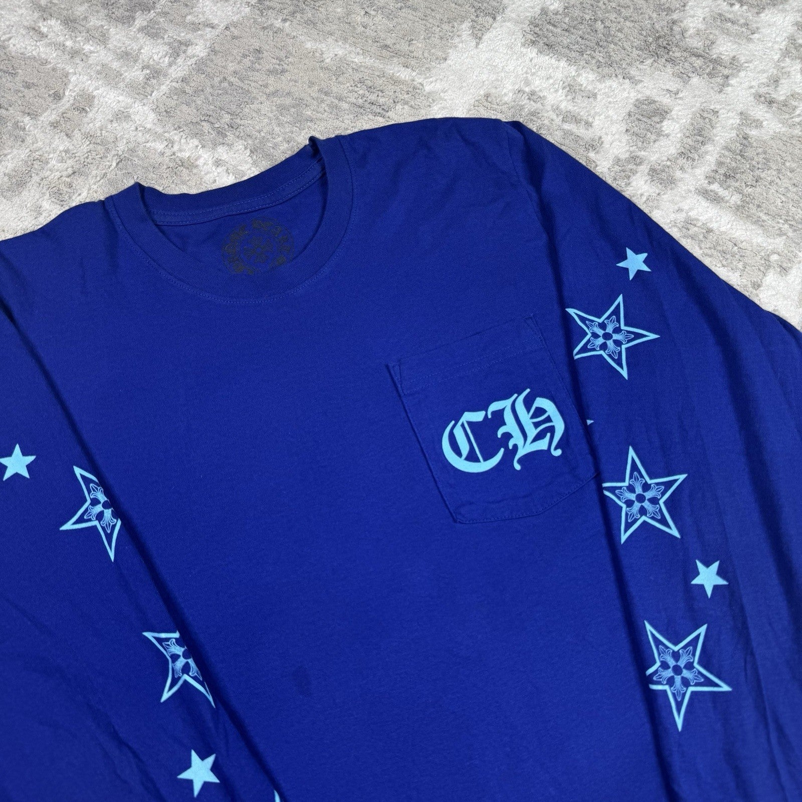 Chrome Hearts Stars Long Sleeve Tee Shirt 