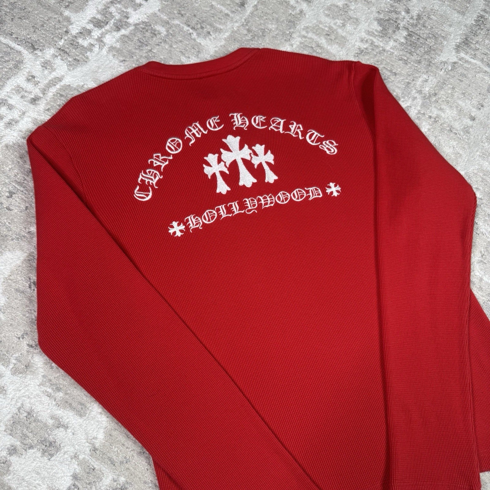 Chrome Hearts King Taco Triple Cross Waffle Thermal Long Sleeve 