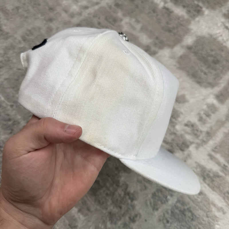 Chrome Hearts Horseshoe Logo Waxed Denim Hat 