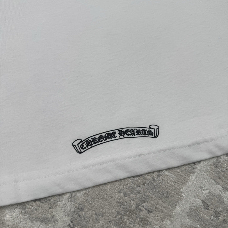 Chrome Hearts Scroll Logo Pocket Tee Shirt 