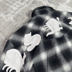 Chrome Hearts Guns N Roses Leather Button Up 