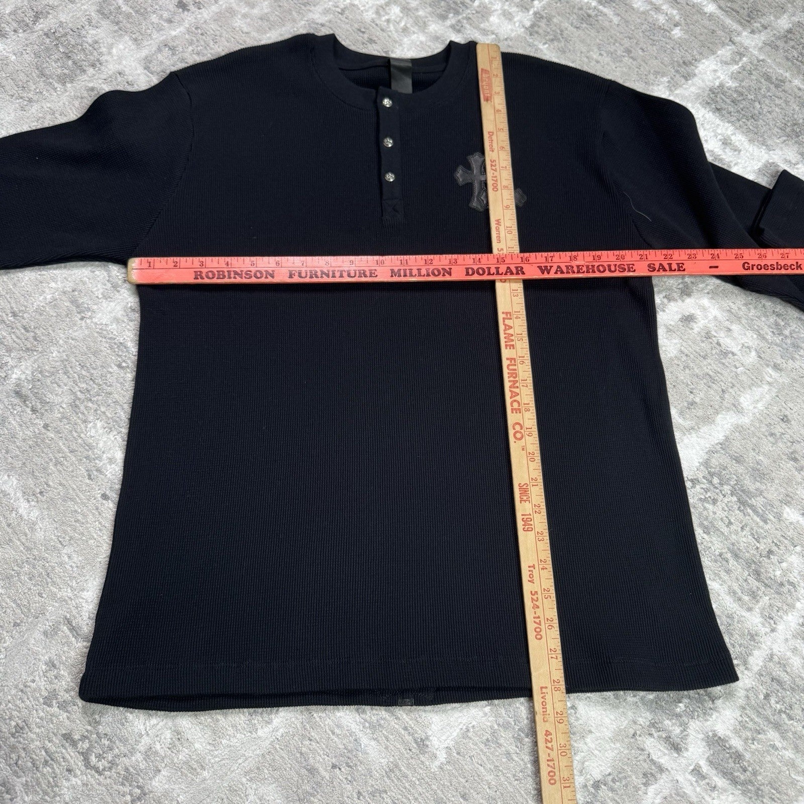 Chrome Hearts Waffle Thermal Patch Cross Long Sleeve 