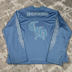 Chrome Hearts Mesh CH Stadium Floral Long Sleeve Jersey 