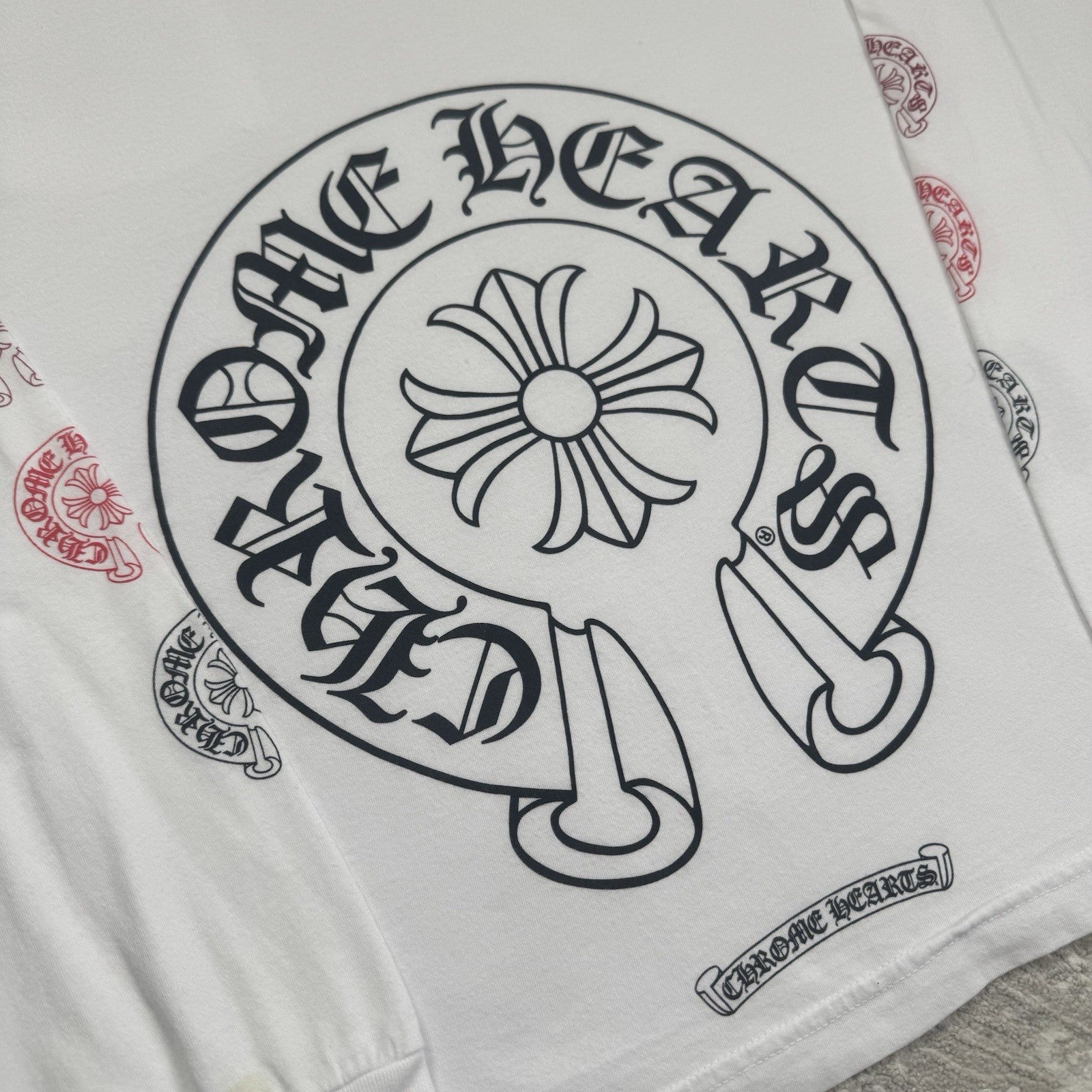 Chrome Hearts Horseshoe Multi-color Long Sleeve Tee Shirt 