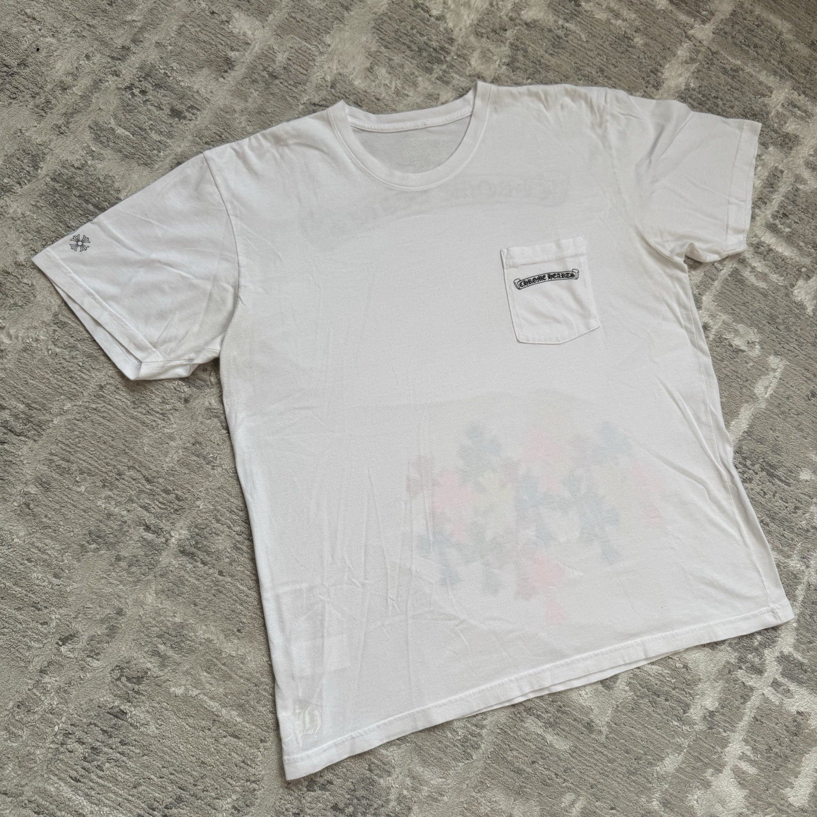 Chrome Hearts Cemetery Multi-color Cross Short Sleeve Shirt 