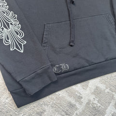 Chrome Hearts Friends And Family Grey Print Floral Pullover Hoodie 