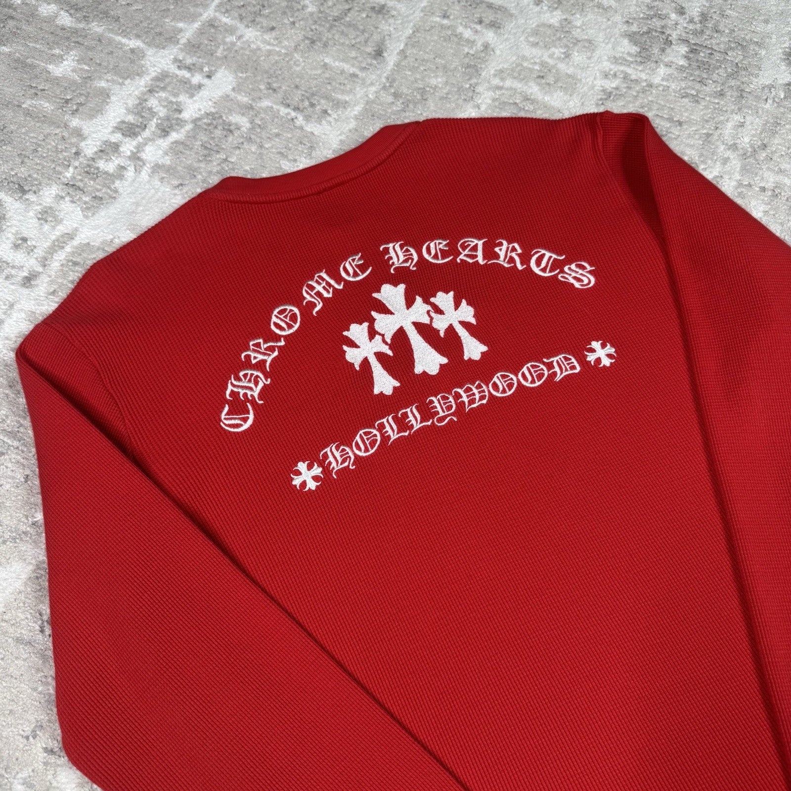 Chrome Hearts King Taco Triple Cross Waffle Thermal Long Sleeve 