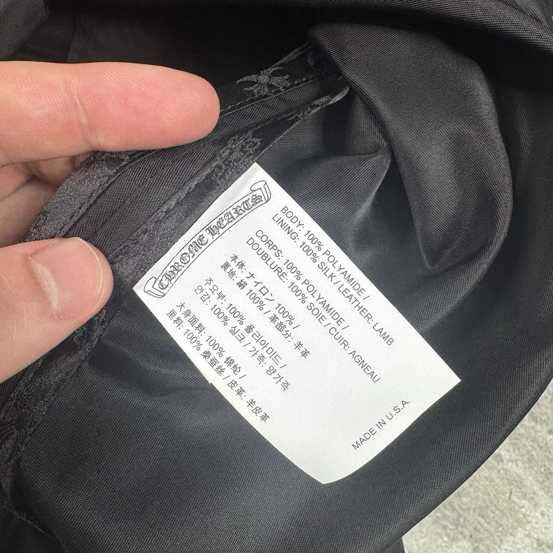 Chrome Hearts Cross Patch Nylon Fishtail Zip Up Parka Jacket 