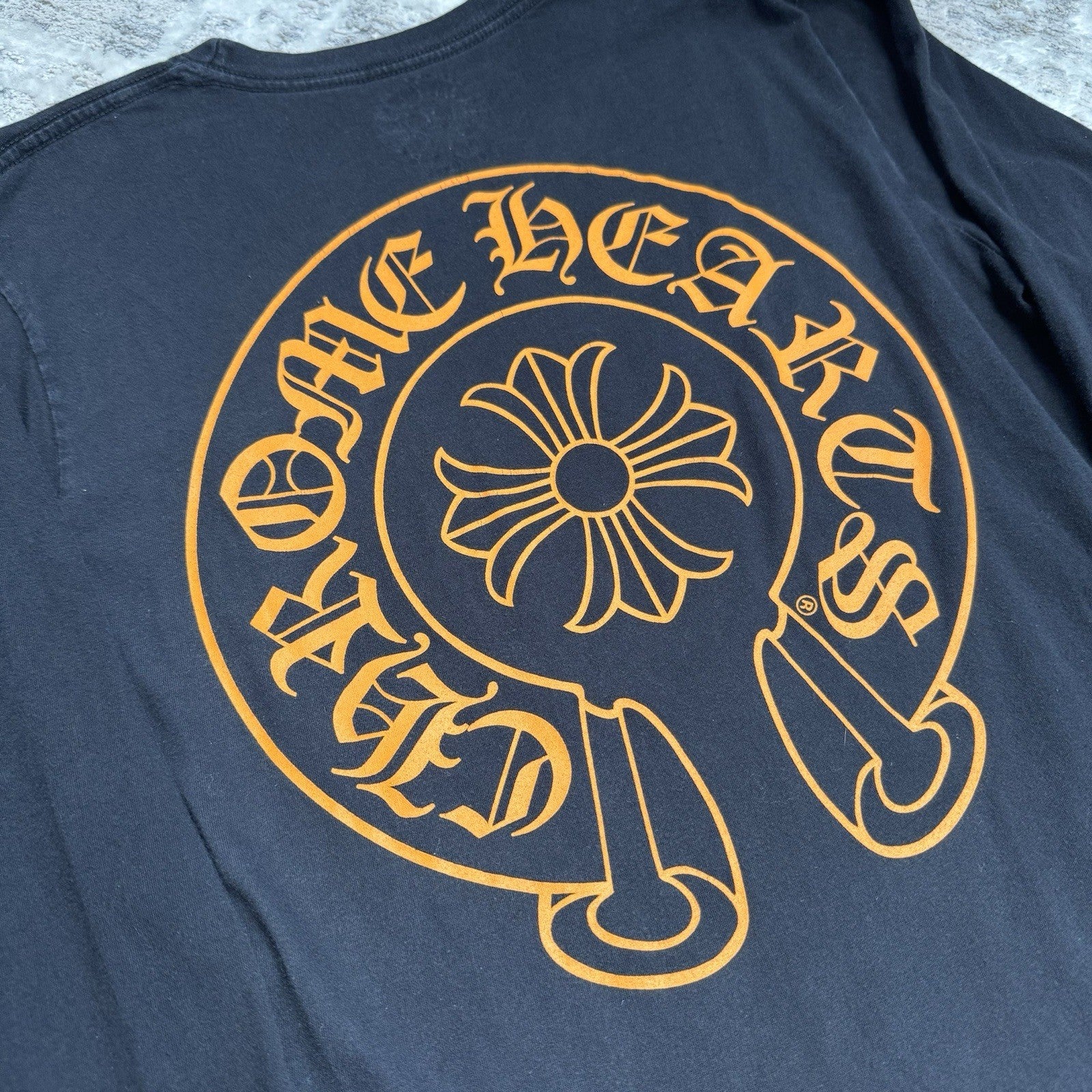 Chrome Hearts Staff Horseshoe Long Sleeve Pocket Tee Shirt 