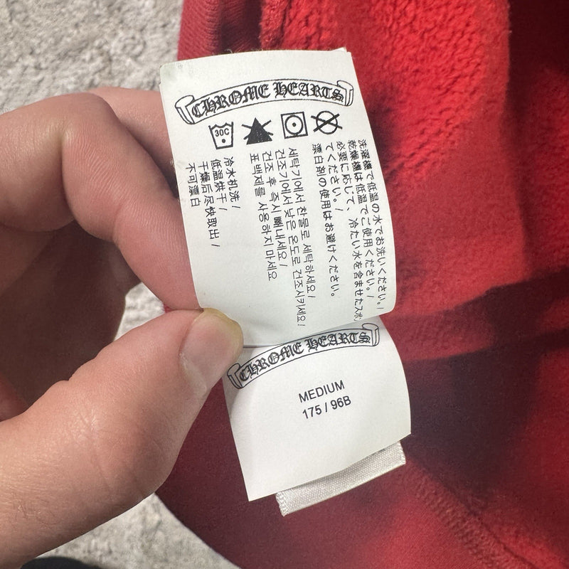 Chrome Hearts King Taco Triple Cross Embroidered Quarter Zip Pullover 