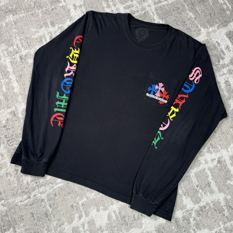 Chrome Hearts Cemetery Multi-color Cross Long Sleeve Shirt 