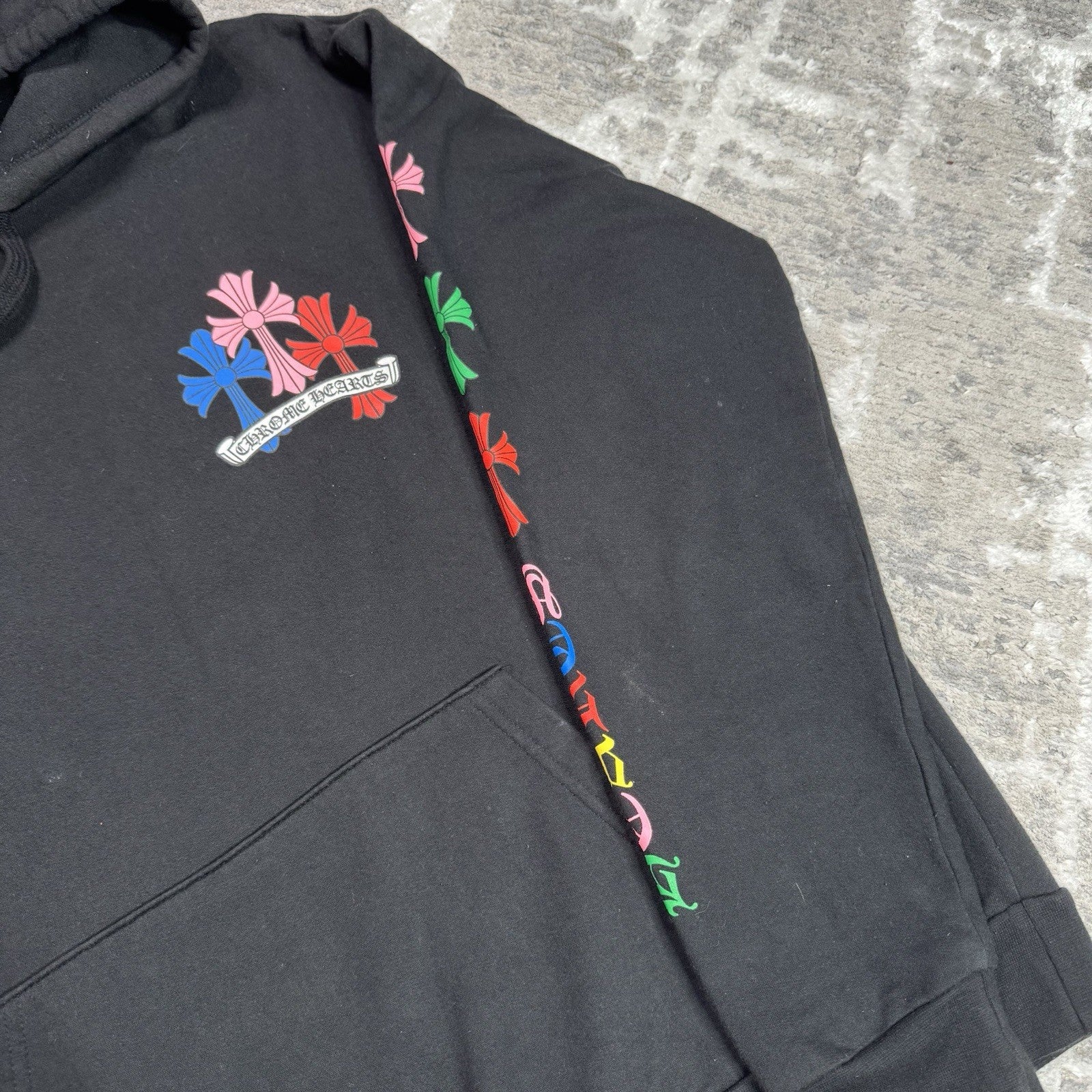 Chrome Hearts Cemetery Multi-color Cross Pullover Hoodie 