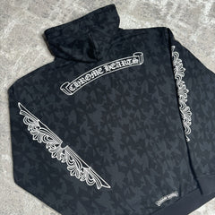 Chrome Hearts Cemetery Cross Zip Up Hoodie 