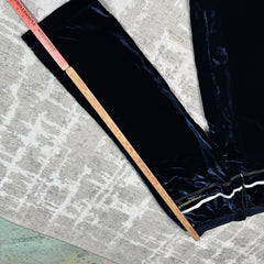 Chrome Hearts Velour Leather Track Pants 