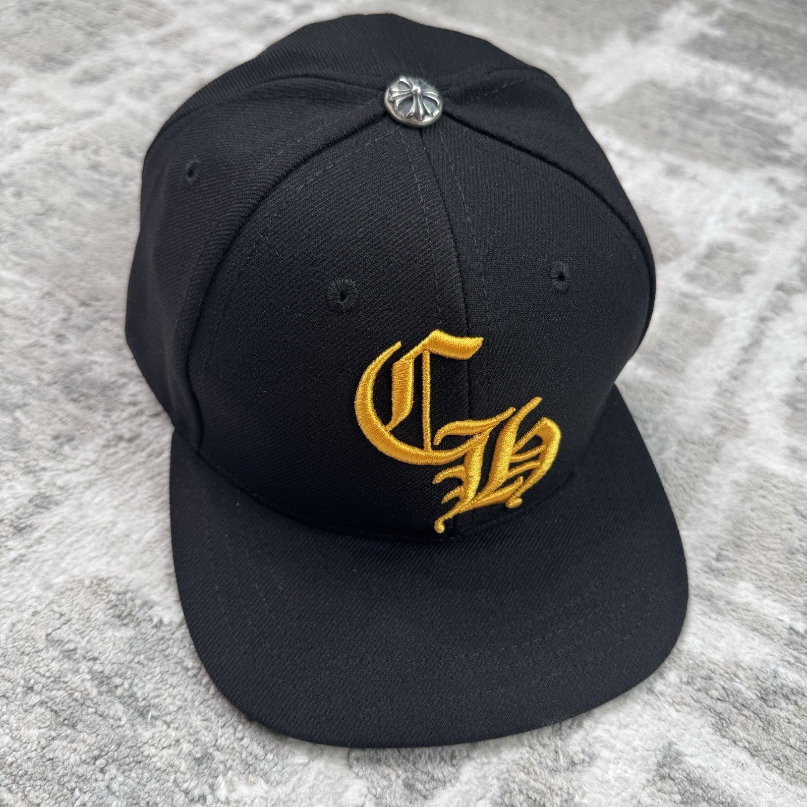 Chrome Hearts Baseball CH Hat ‘black Yellow’ 