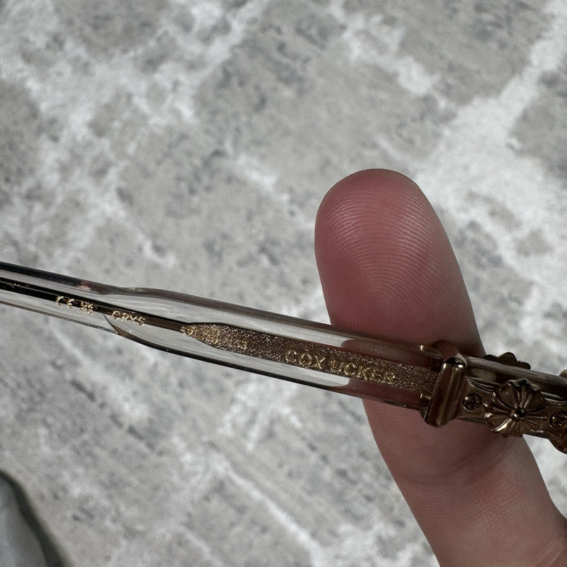 Chrome Hearts Cox Ucker Clear Frame Glasses