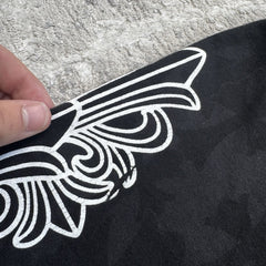 Chrome Hearts Cemetery Cross Monogram Zip Up Hoodie 