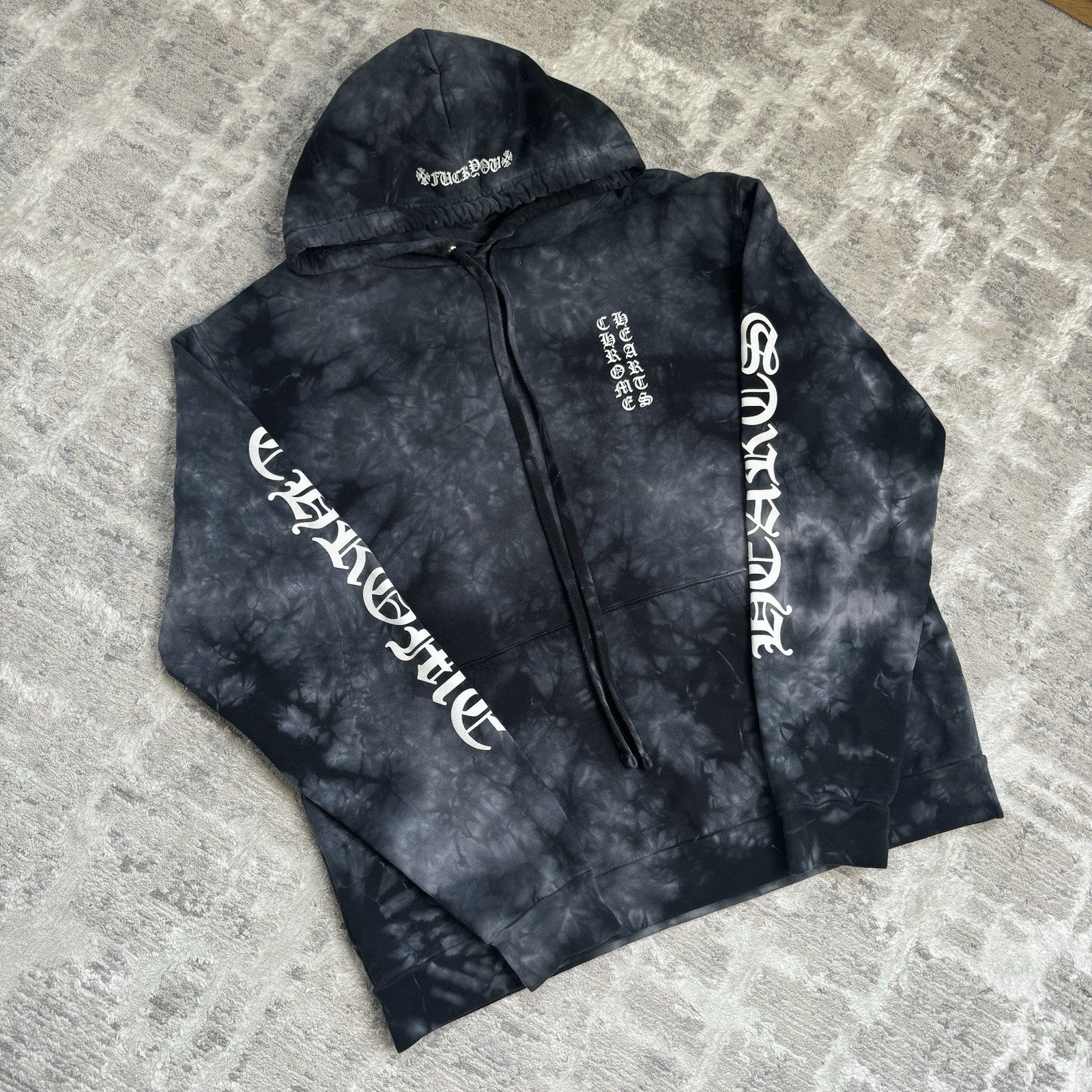 Chrome Hearts Tie Dye Horseshoe Pullover Hoodie 