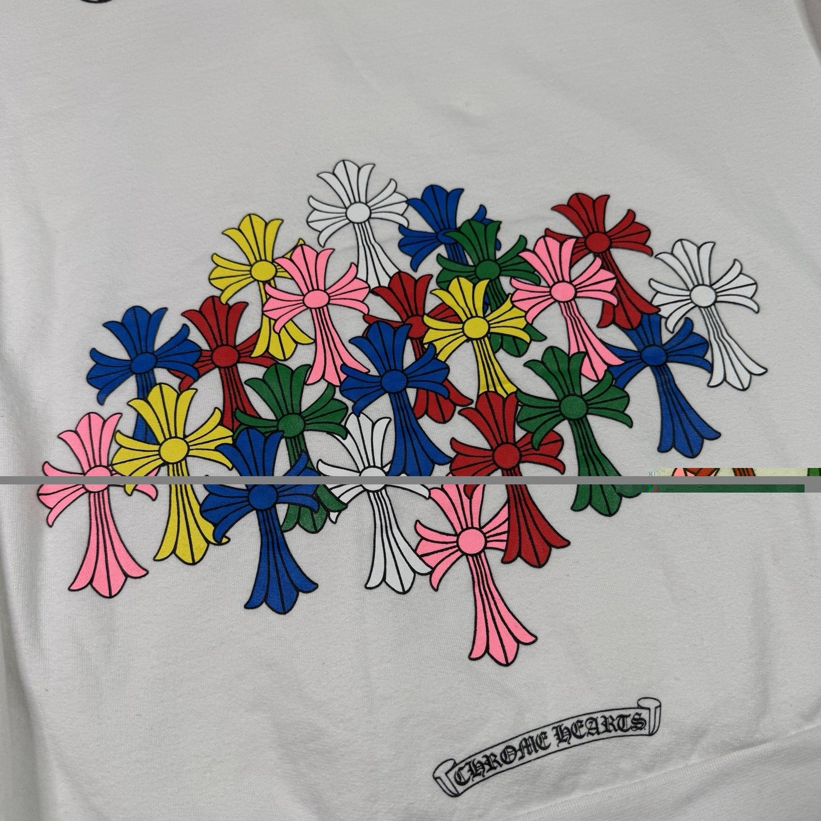 Chrome hearts Cemetery Multi-color Cross Pullover Hoodie 