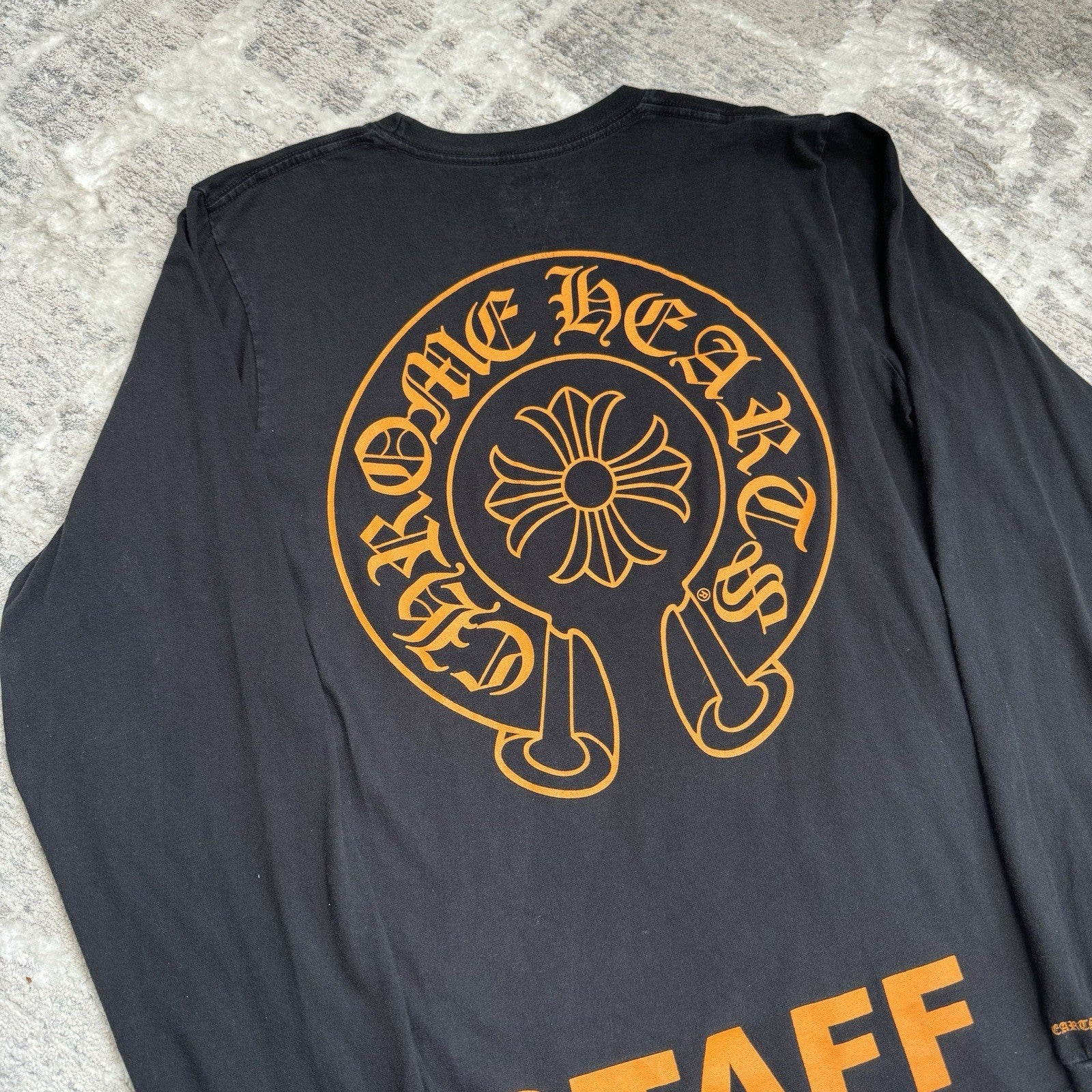 Chrome Hearts Staff Horseshoe Long Sleeve Pocket Tee Shirt 