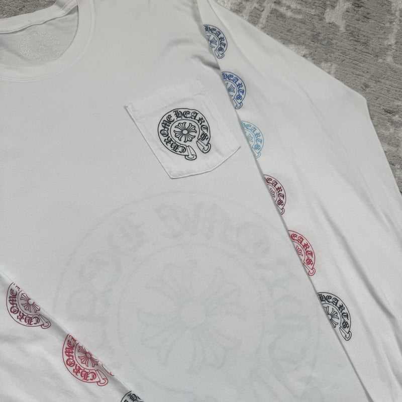 Chrome Hearts Horseshoe Multi-color Long Sleeve Tee Shirt 