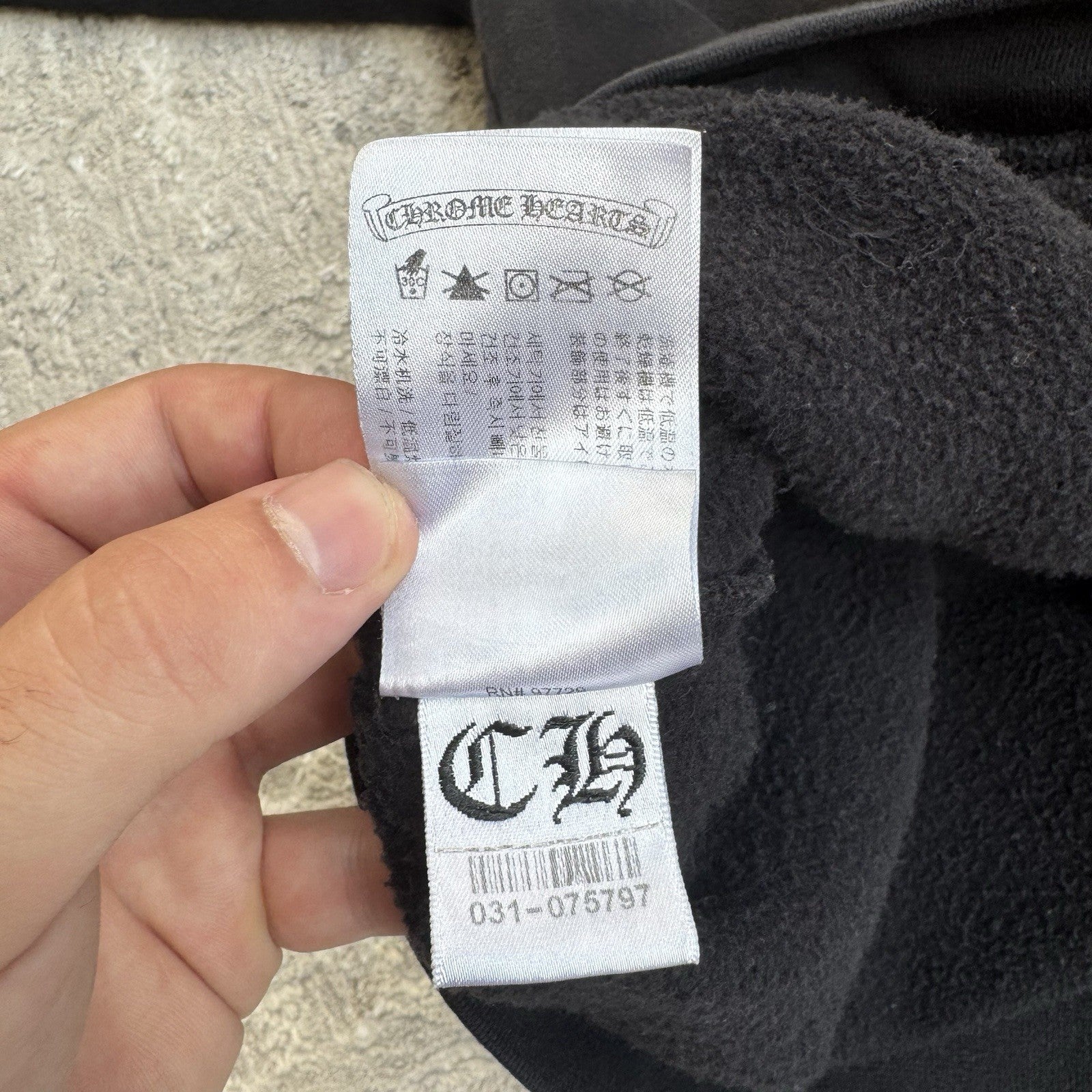 Chrome Hearts Letters Sleeve Logo Pullover Hoodie 