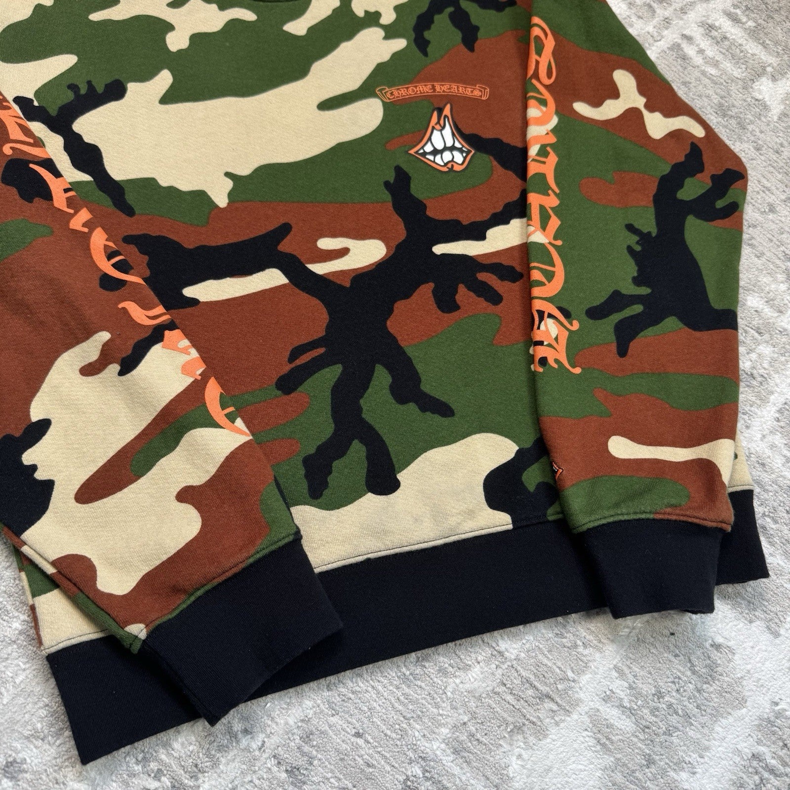 Chrome Hearts Matty Boy Caution Pullover Hoodie 