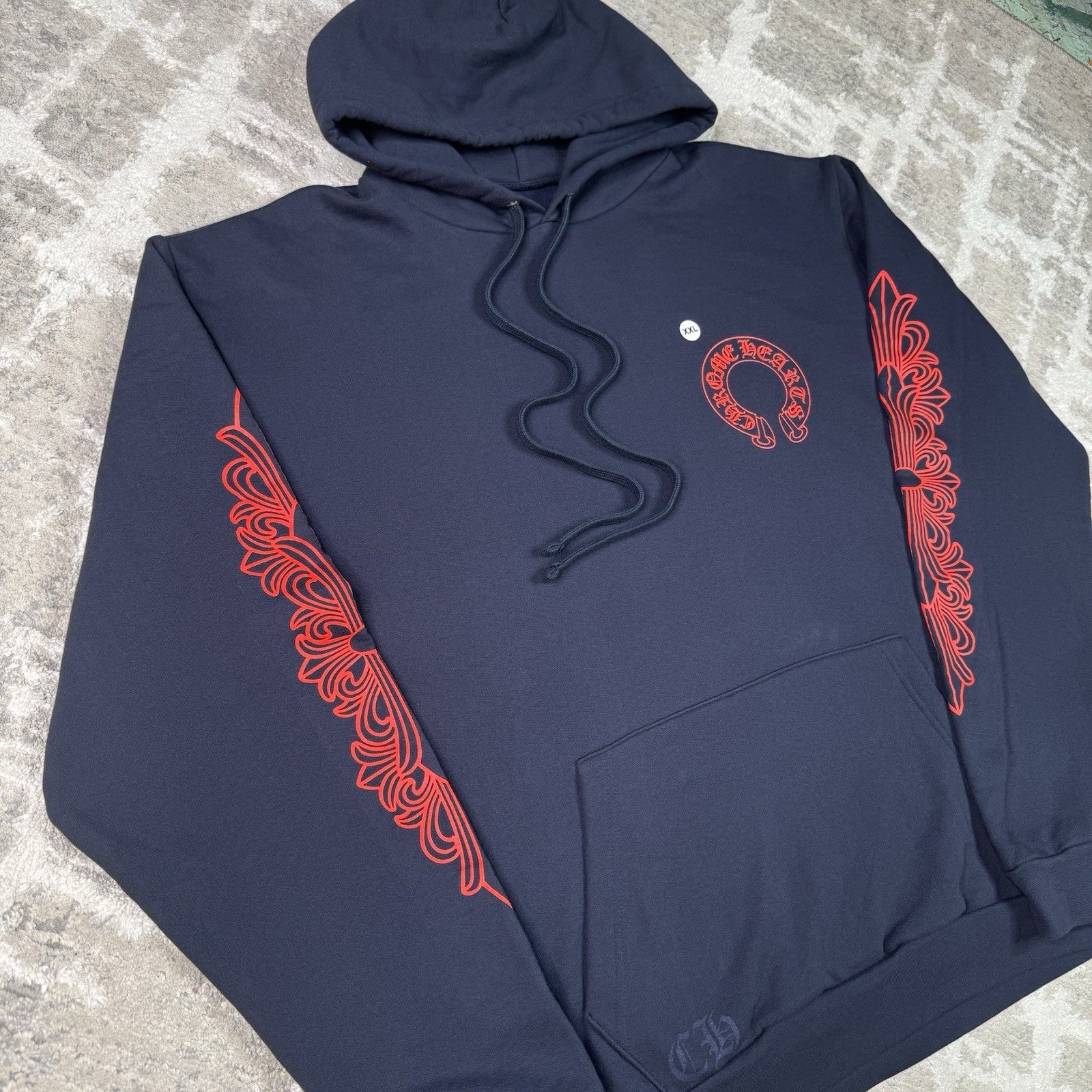 Chrome Hearts Floral Horseshoe Pullover Hoodie 