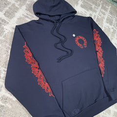 Chrome Hearts Floral Horseshoe Pullover Hoodie 