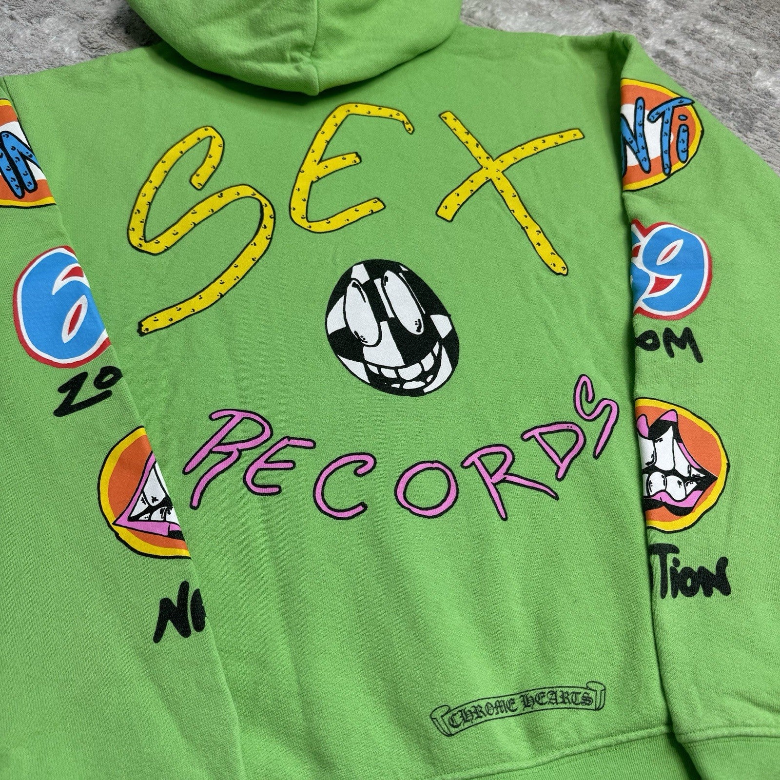 Chrome Hearts Matty Boy Sex Records Pullover Hoodie 