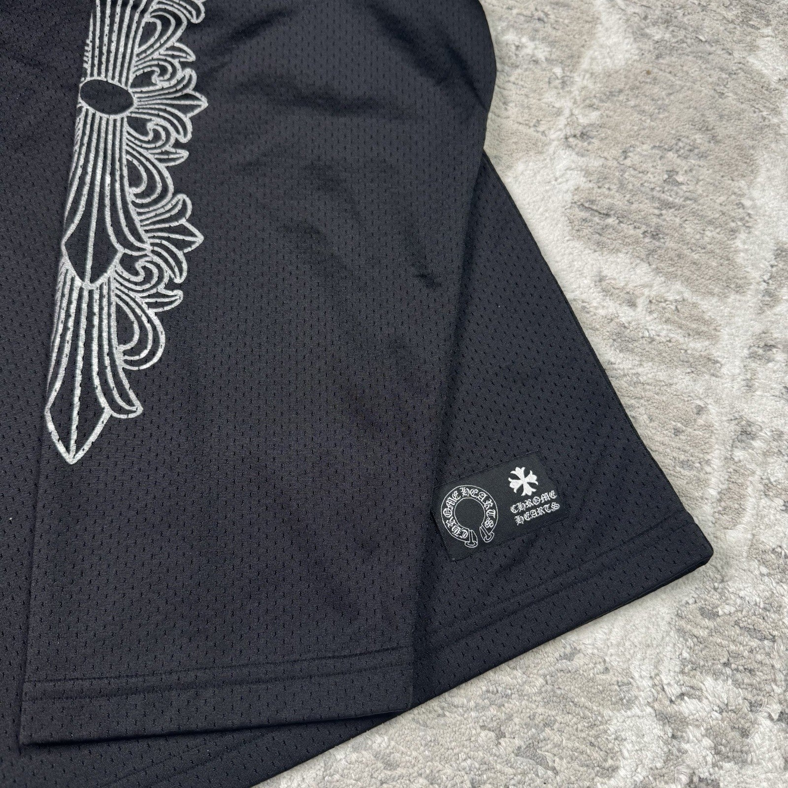 Chrome Hearts Mesh Stadium Floral Long Sleeve Jersey 