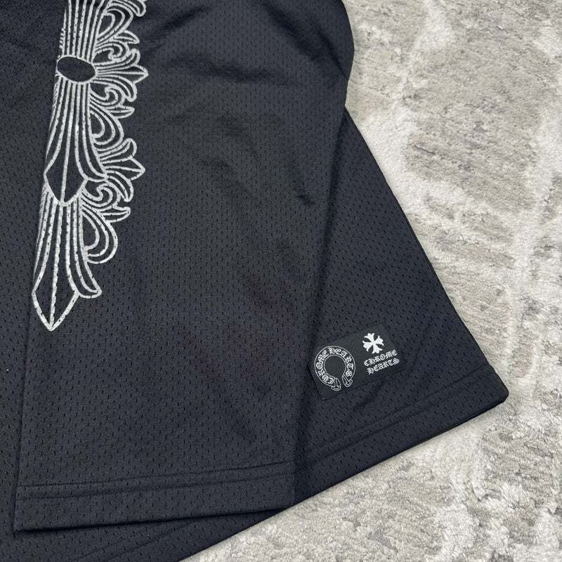 Chrome Hearts Mesh Stadium Floral Long Sleeve Jersey 