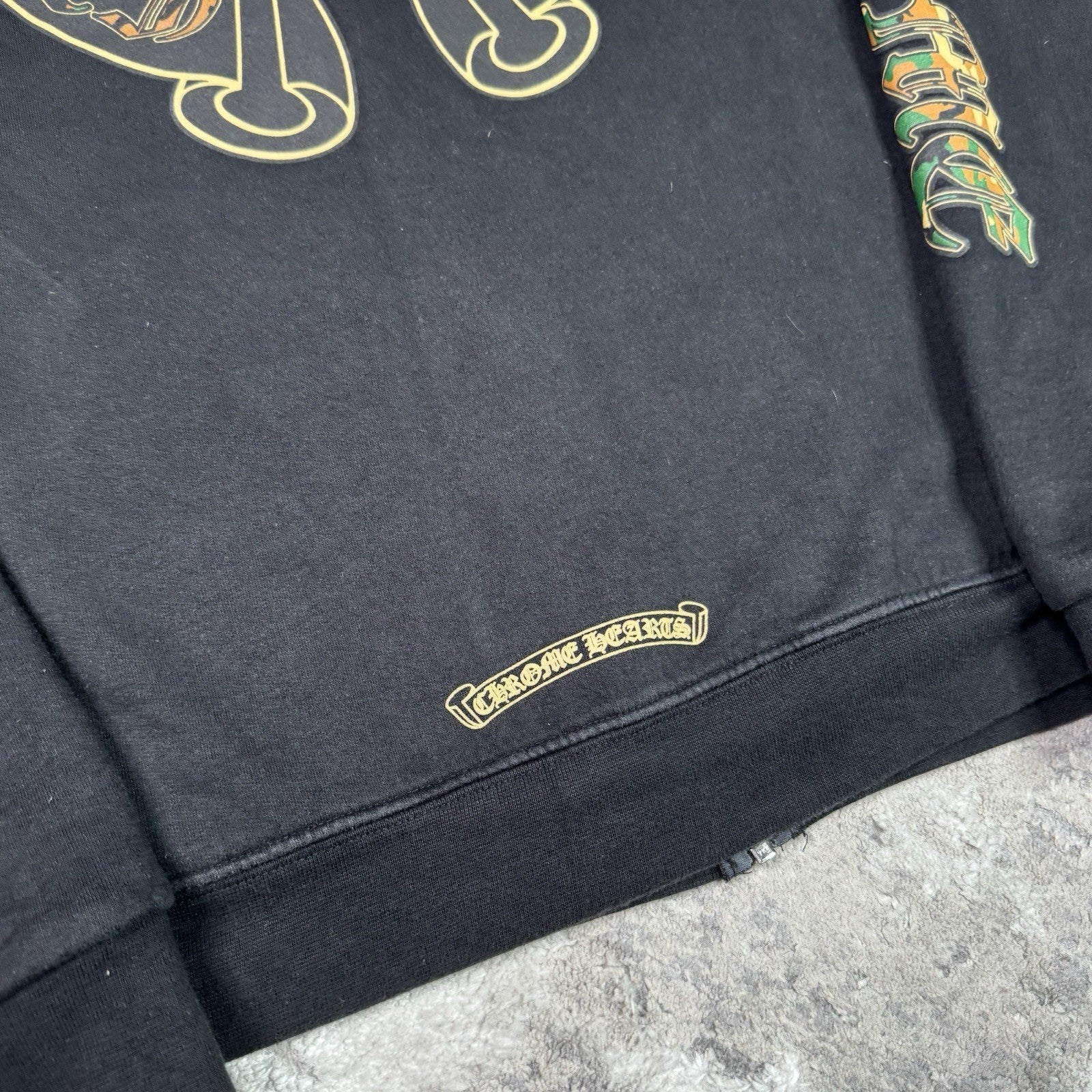 Chrome Hearts Camo Horseshoe Zip Up Hoodie 