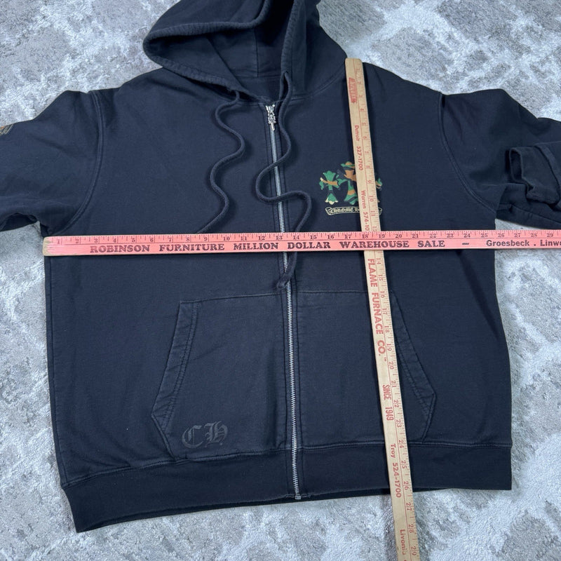 Chrome Hearts Camo Horseshoe Thermal Zip Up Hoodie