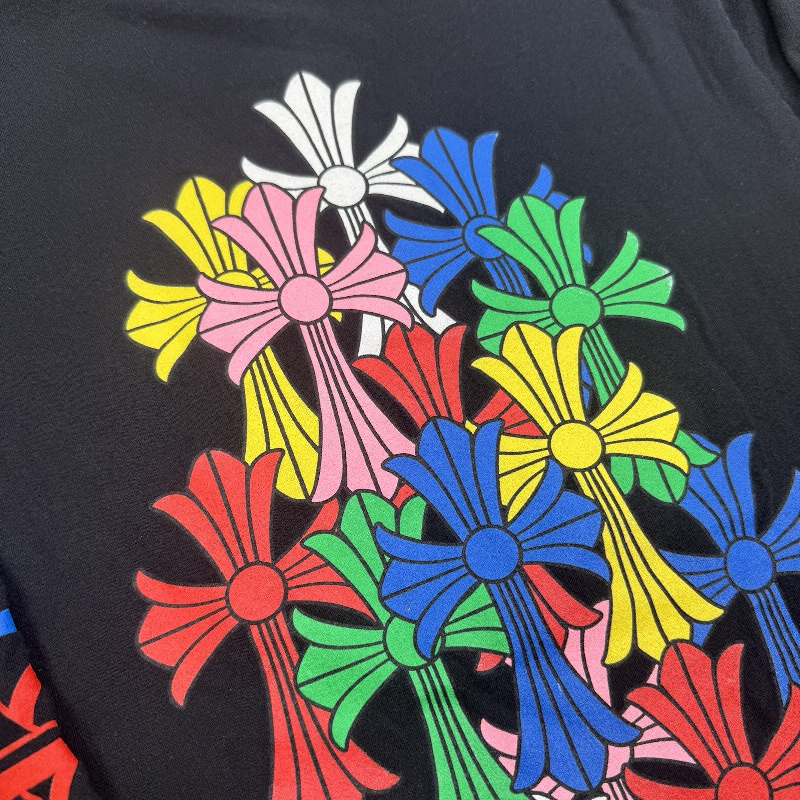 Chrome Hearts Cemetery Multi-color Cross Long Sleeve Shirt 