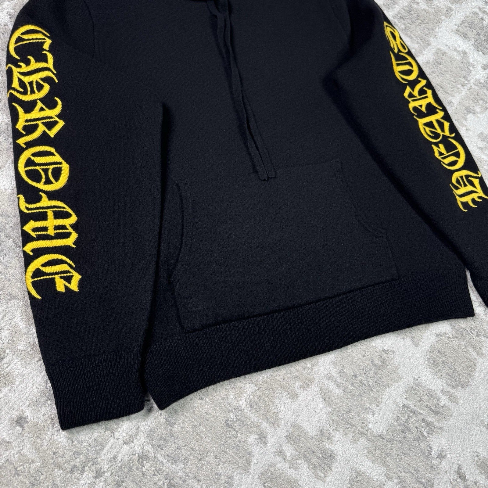 Chrome Hearts Cashmere Embroidered Sleeve Logo Pullover Hoodie 