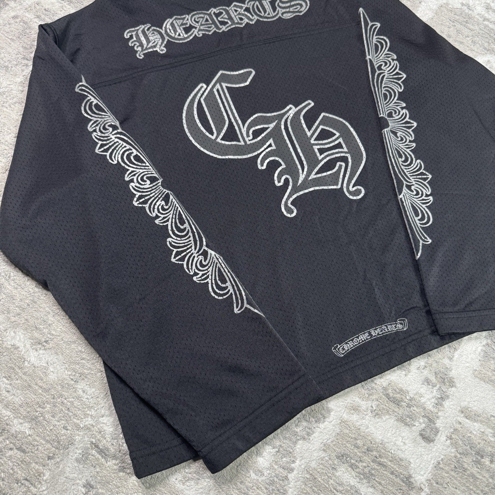Chrome Hearts Mesh CH Stadium Long Sleeve Jersey 