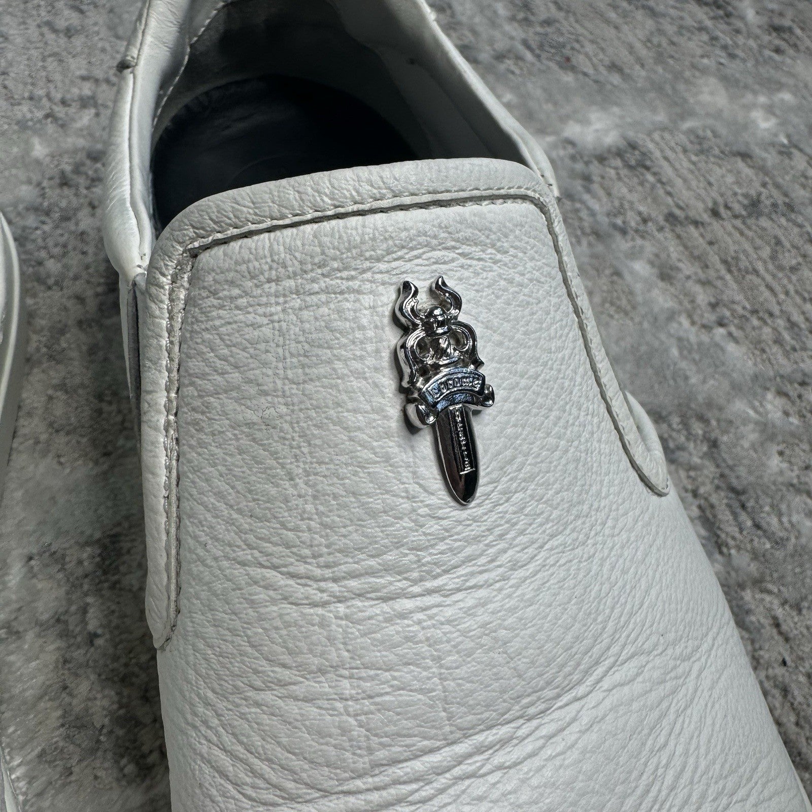 Chrome Hearts Vans Dagger Slip Ons 