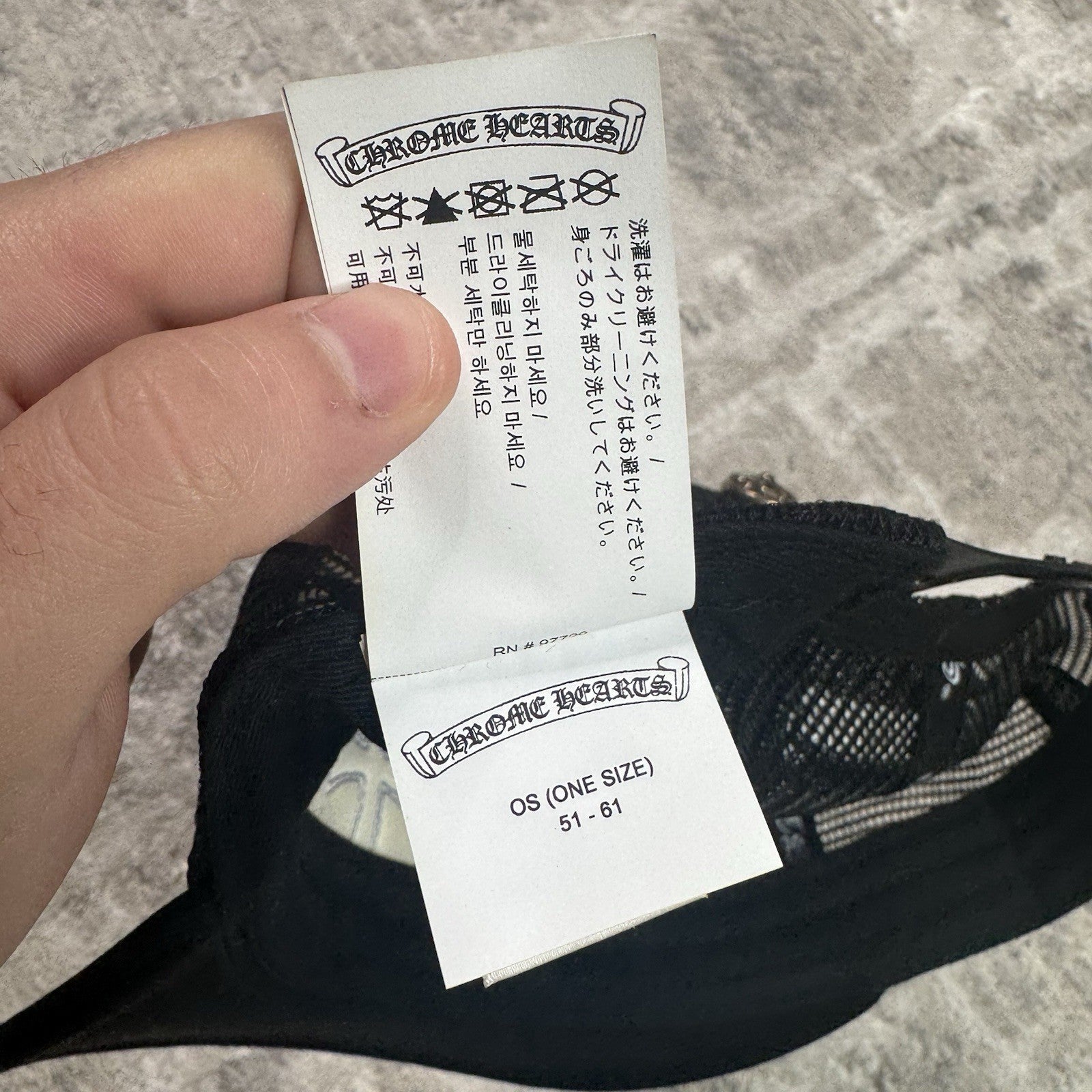 Chrome Hearts Cemetery Lesther Triple Cross Patch Trucker Hat