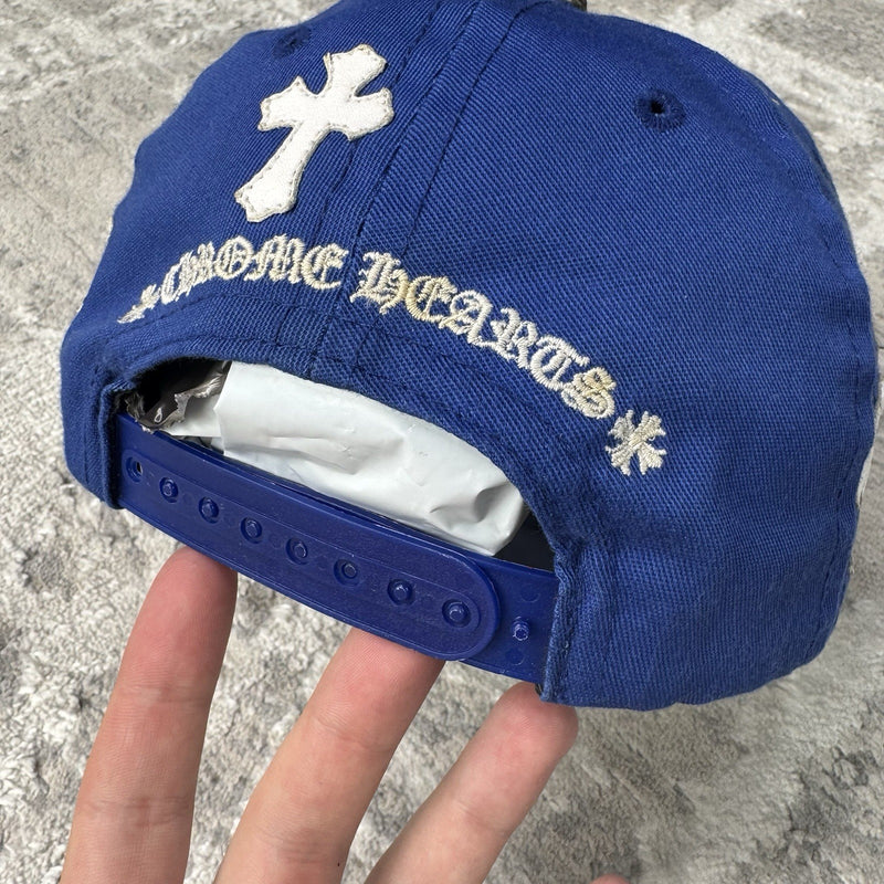 Chrome Hearts Leather Cross Patch Baseball Hat