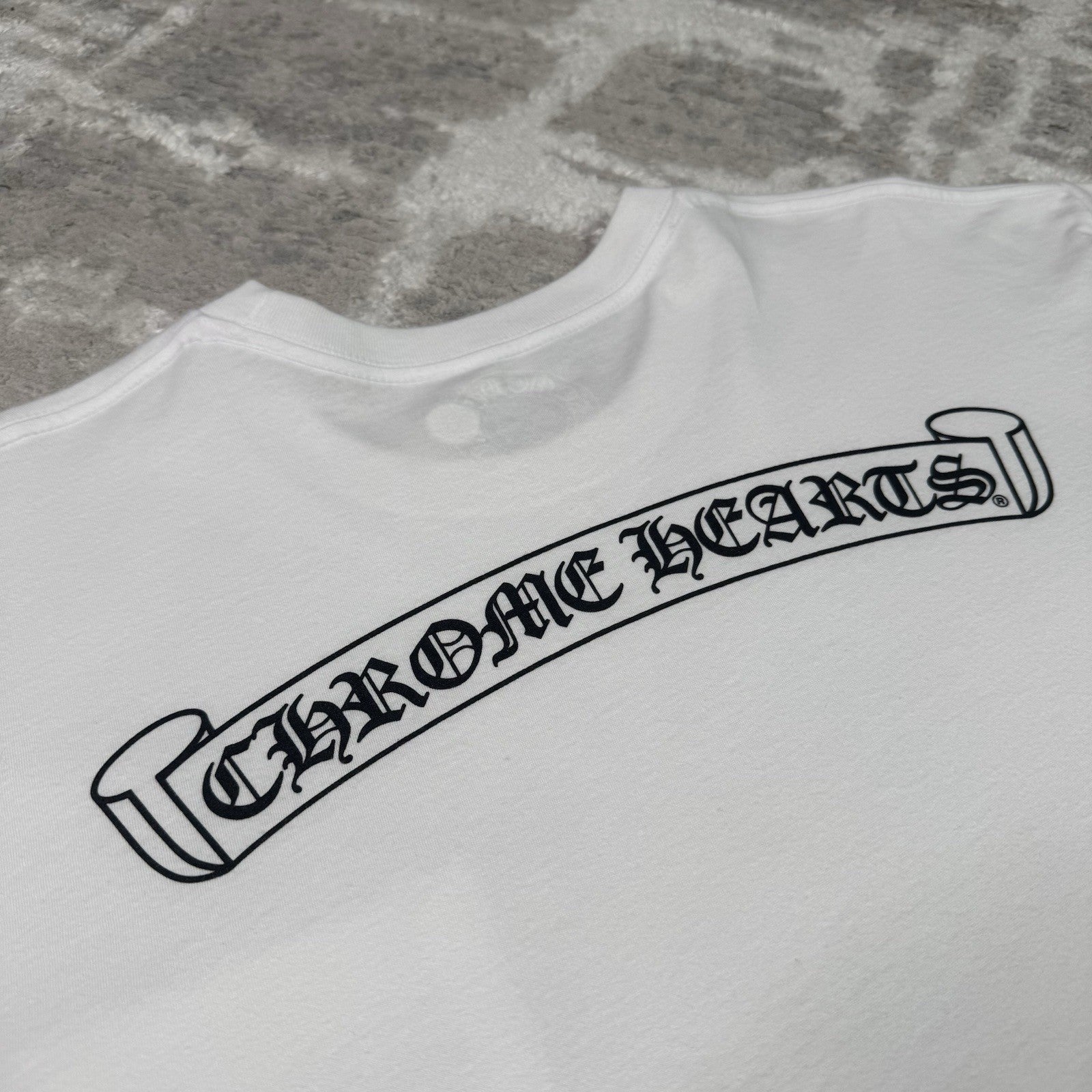 Chrome Hearts Scroll Logo Pocket Tee Shirt 