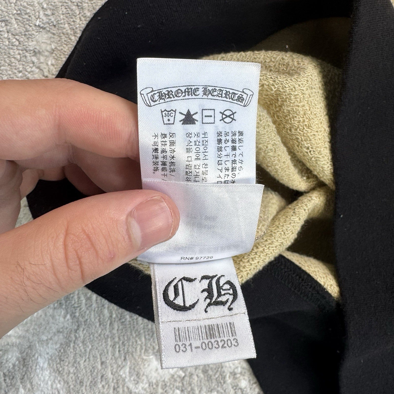 Chrome Hearts Matty Boy Caution Pullover Hoodie 