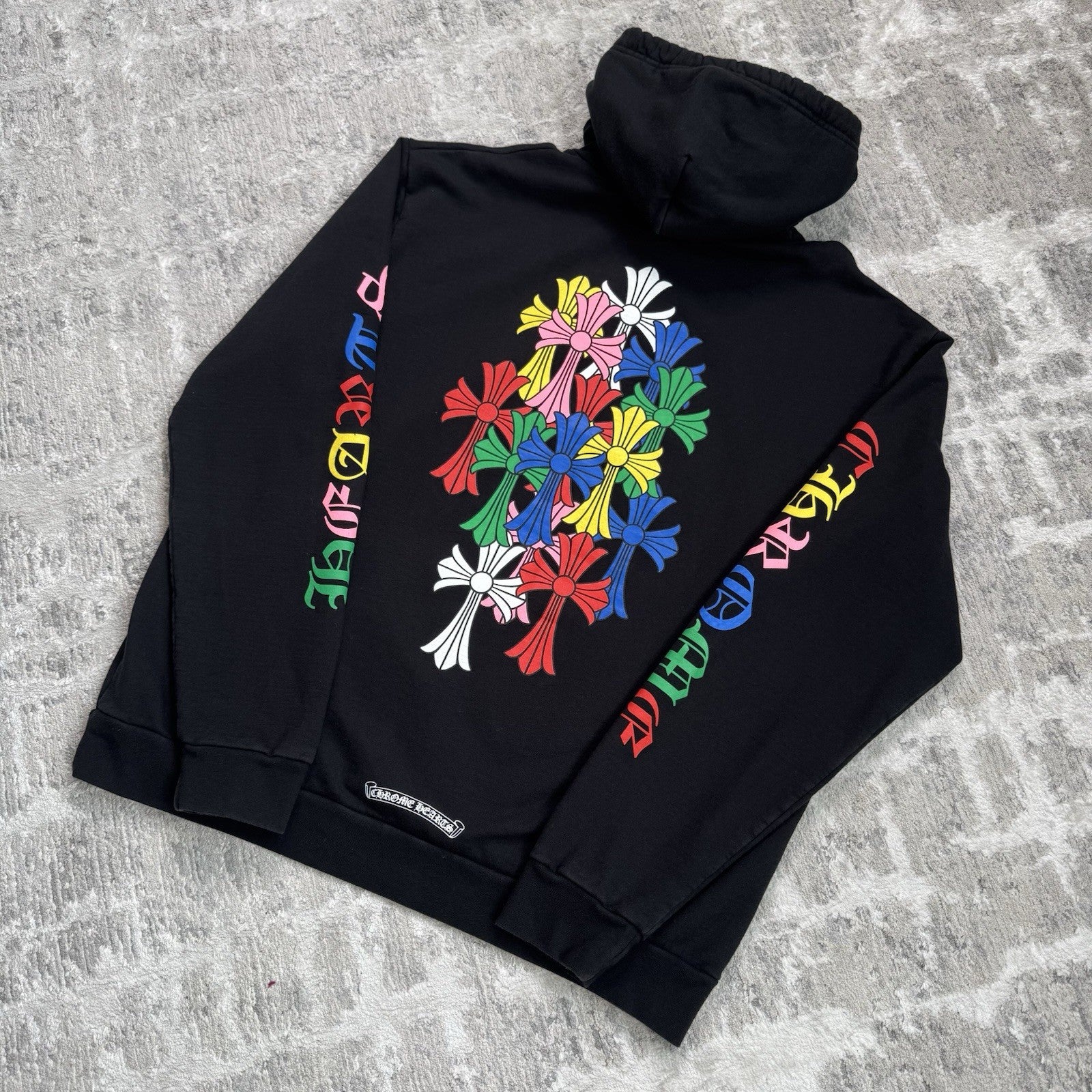 Chrome Hearts Cemetery Cross Multi-color Pullover Hoodie 