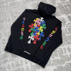 Chrome Hearts Cemetery Cross Multi-color Pullover Hoodie 